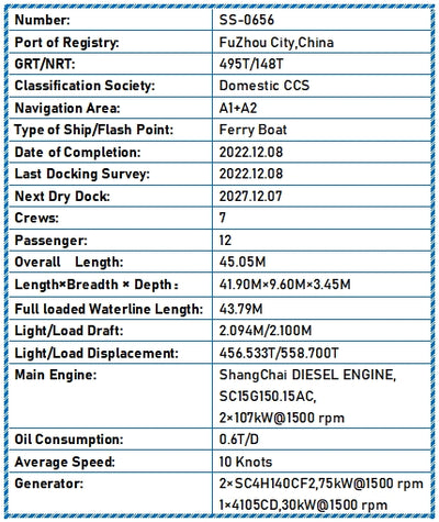 2022 Built Ferry Boat For Sale