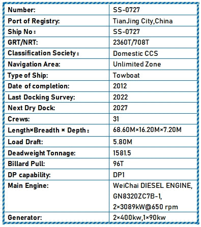 2012 Built Towboat For Sale
