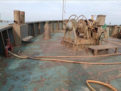 2003 Built 500 DWT Self Driven Split Hopper Barge For Sale