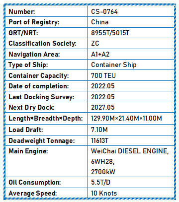 2022 Built 12000 DWT 700 TEU Container Ship For Sale